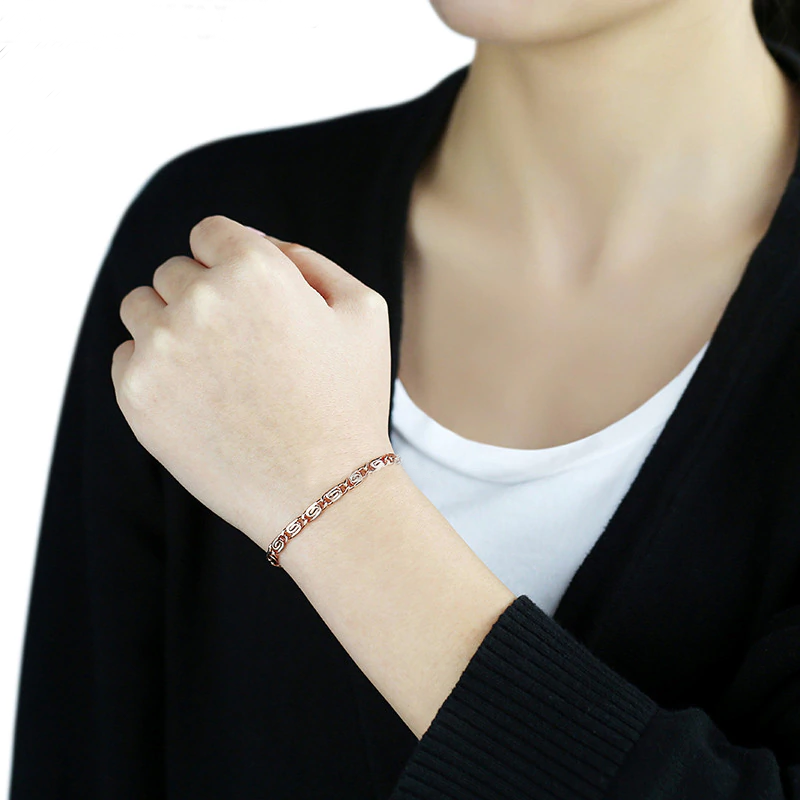 Armband i 18K  Roséguldplätering 5mm - 2