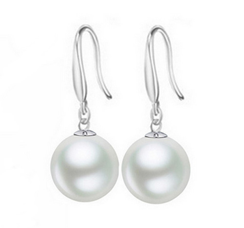 Örhängen "Pearl" med 925 Sterling Silverplätering