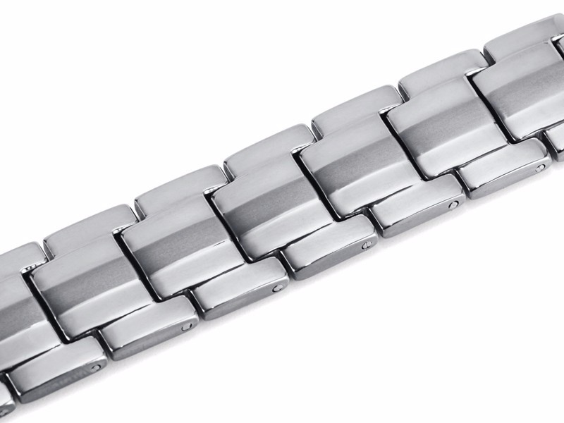 Magnetarmband i rostfritt stål  -Silver - 4