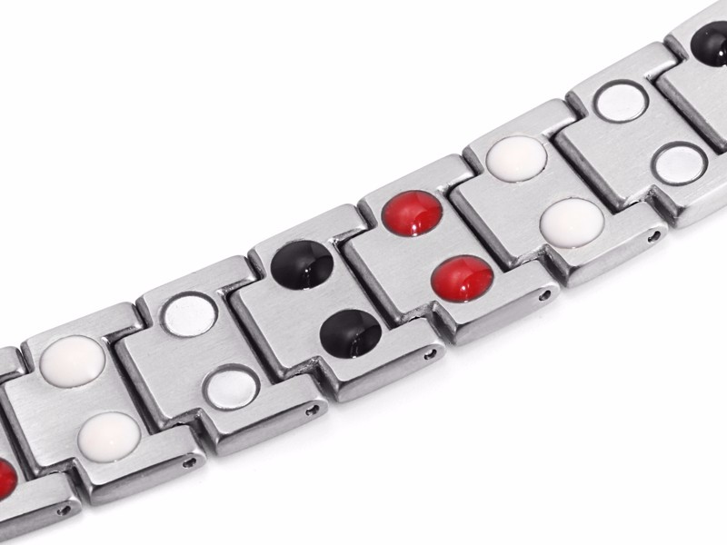 Magnetarmband i rostfritt stål  -Silver - 3