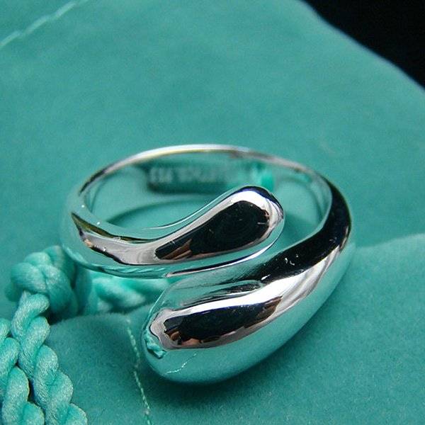 Ring "Droppe" i 925 Sterling Silverplätering - 2