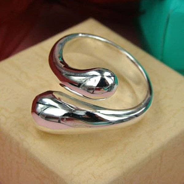 Ring "Droppe" i 925 Sterling Silverplätering - 3