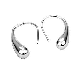 Örhängen "Droppe" i 925 Sterling Silverplätering