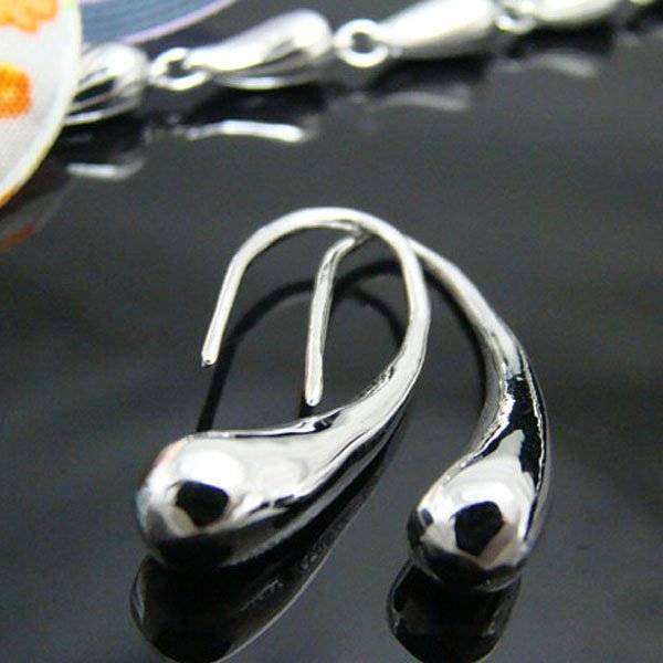 Örhängen "Droppe" i 925 Sterling Silverplätering - 5