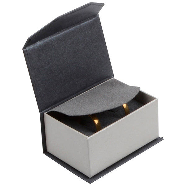 Smyckesask  Milano -Pearl Antracit -Silver -till Förlovningsringar - 4