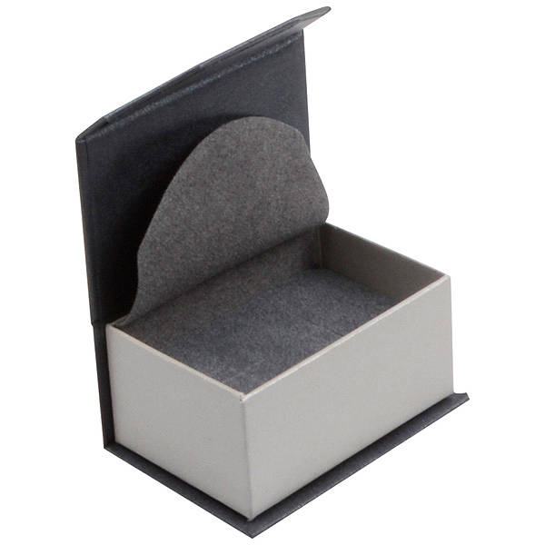Smyckesask  Milano -Pearl Antracit -Silver -till Förlovningsringar - 3