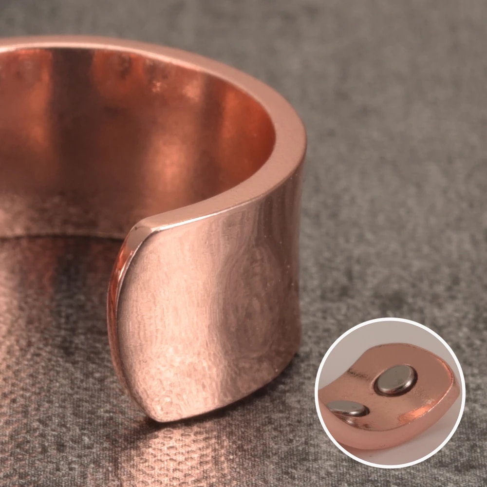 Ring i Koppar med Magneter - 4
