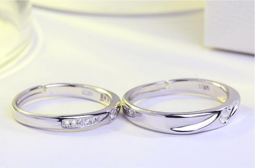 Parringar med Cubic Zirconia och i 925 Sterling silverplätering - 4