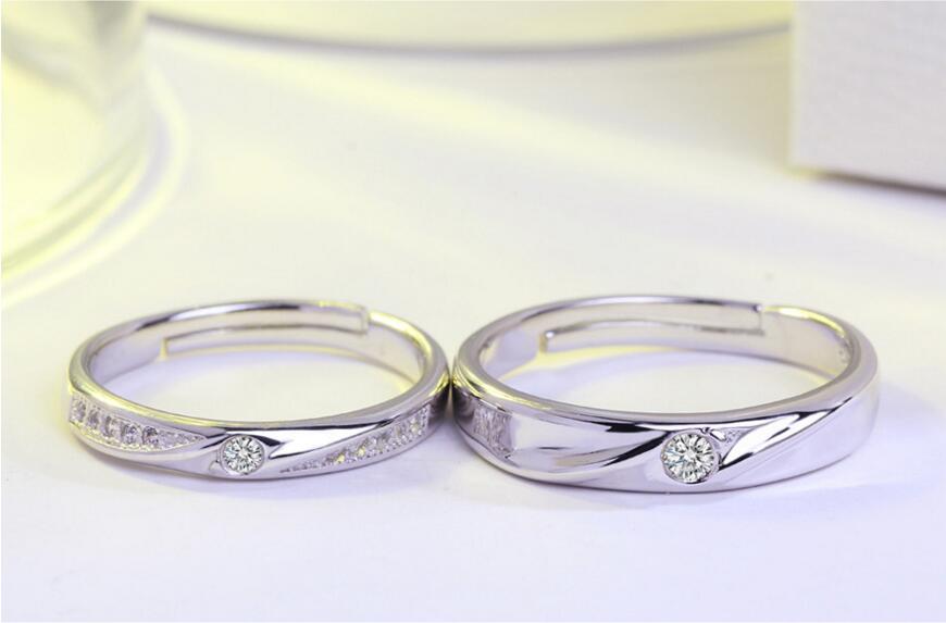 Parringar med Cubic Zirconia och i 925 Sterling silverplätering - 3