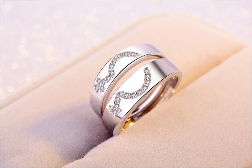 Parringar med Cubic Zirconia och i 925 Sterling silverplätering - 2