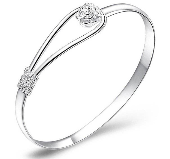 Armband "Flower" i 925 Sterling Sillverplätering