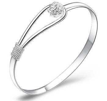 Armband "Flower" i 925 Sterling Sillverplätering