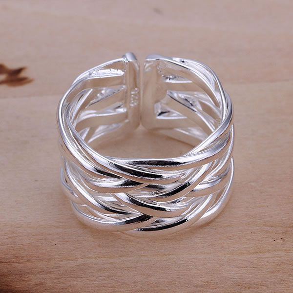 Ring i 925 Sterling Silverplätering  -Öppen - 3