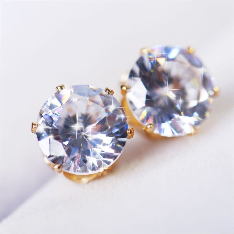 Örhängen "Triangle Zircon" med Cubic Zirconia och i 18K Guldplätering - 3