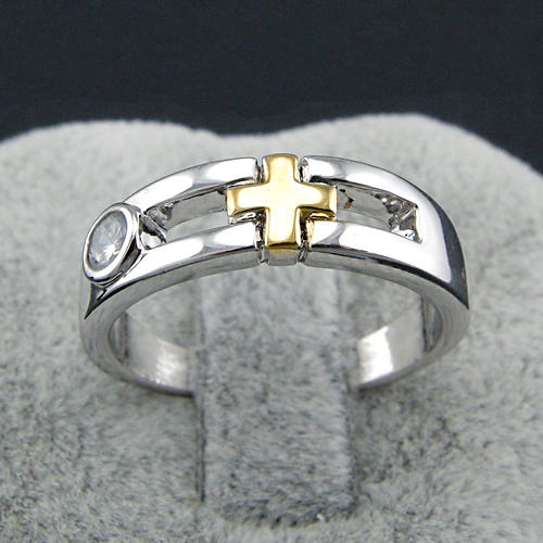 Parringar "Cross" i platinumplätering - 6