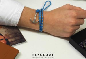 BLVACKOUT -Anchor Bracelet Tokyo  -Vit/Silver - 2