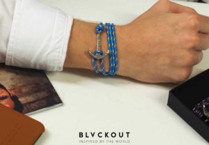 BLVACKOUT -Anchor Bracelet Los Angeles -Turkos/Silver - 3