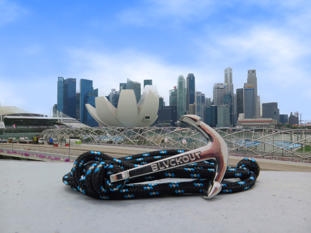 BLVACKOUT -Anchor Bracelet Dubai -Blå/Silver - 10