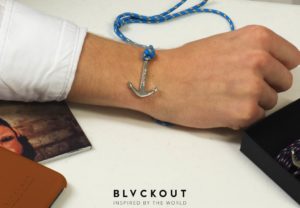 BLVACKOUT -Anchor Bracelet Dubai -Blå/Silver - 4