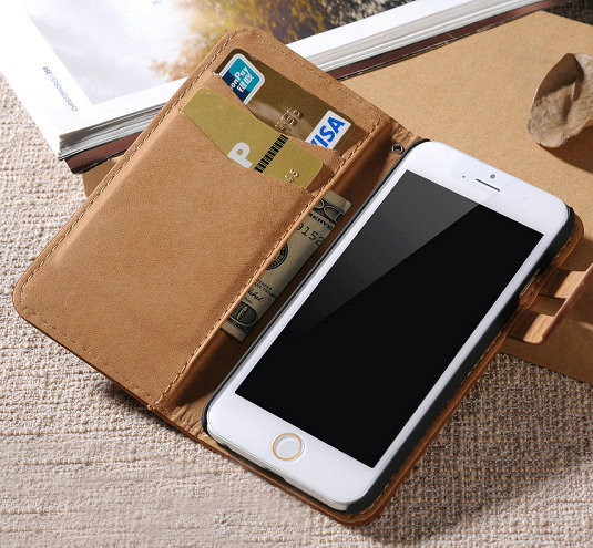 Plånboksfodral till iphone 6 i Soft PU-läder - 8