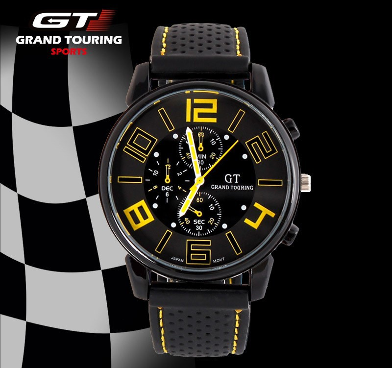 Klocka - Grand Touring GT -Gul