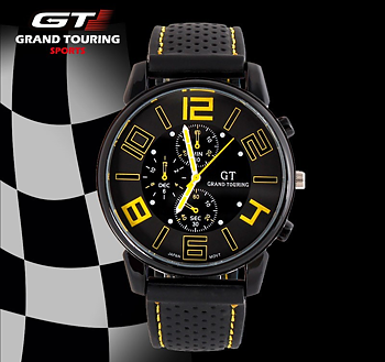 Klocka - Grand Touring GT -Gul