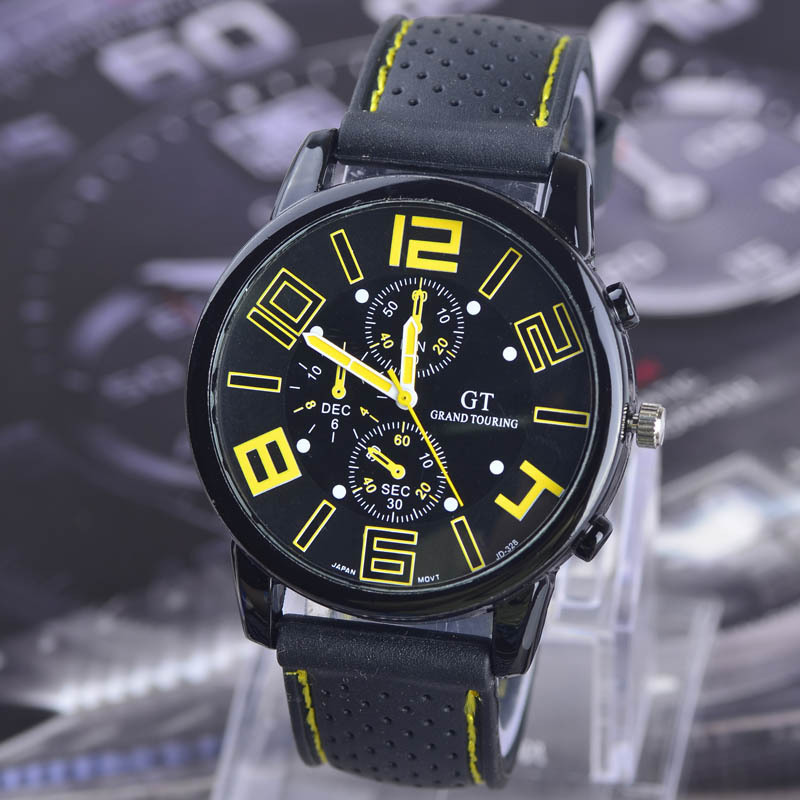 Klocka - Grand Touring GT -Gul - 2