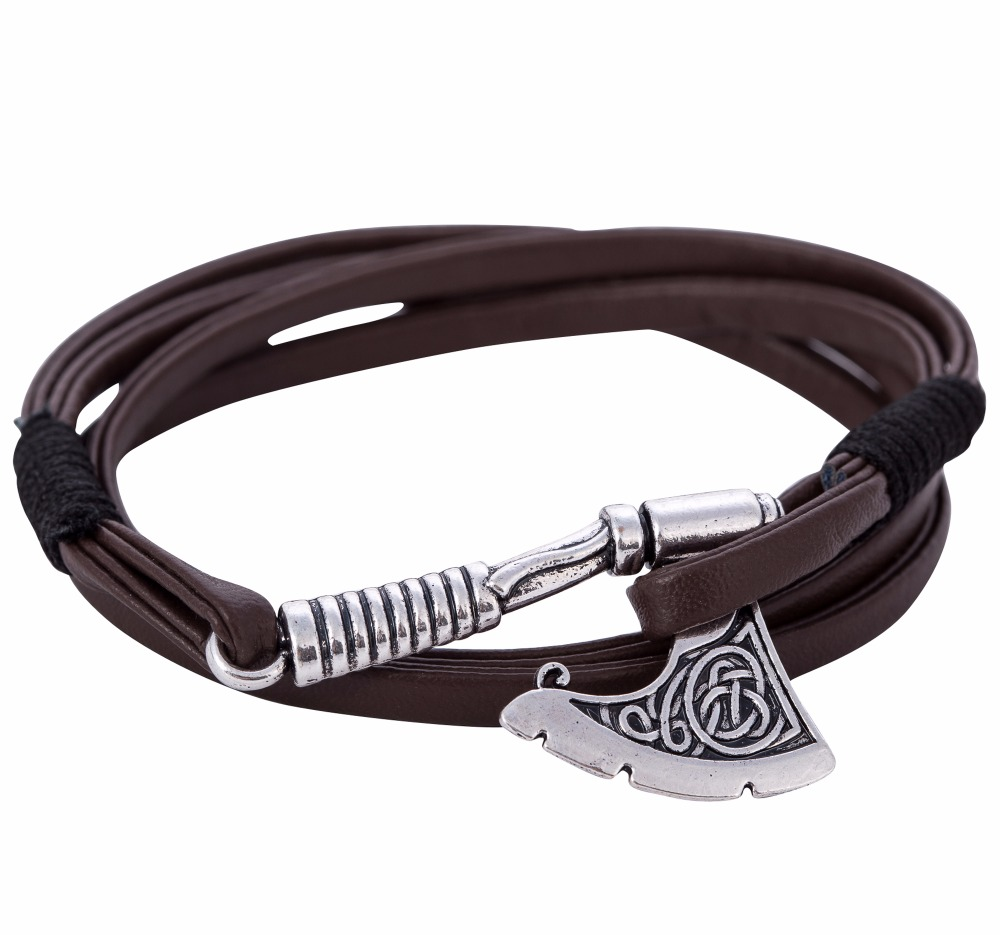 Läderarmband "Slavic Axe"
