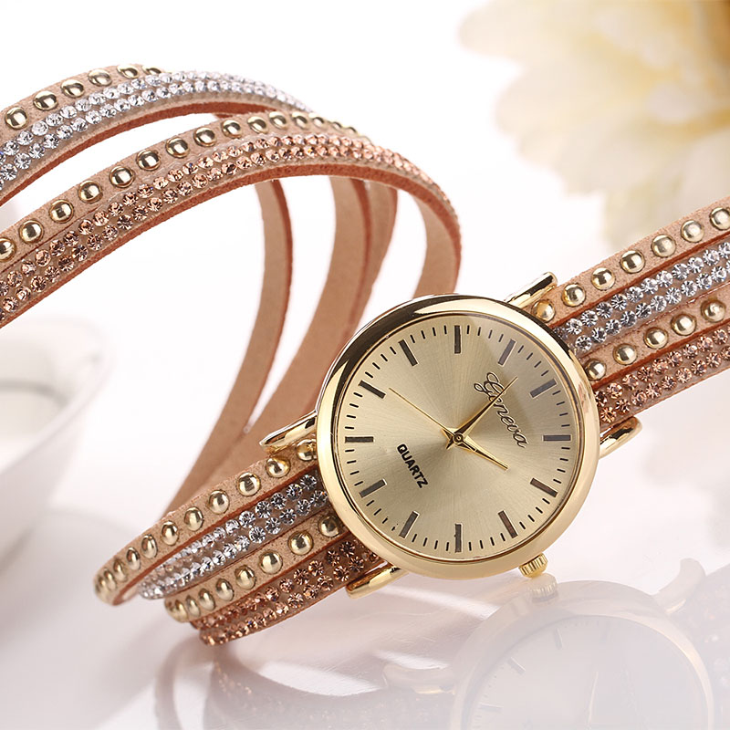 Klocka - Geneve -Khaki - 2