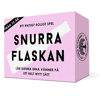 Snurra flaskan -Spel i liten bekväm ask