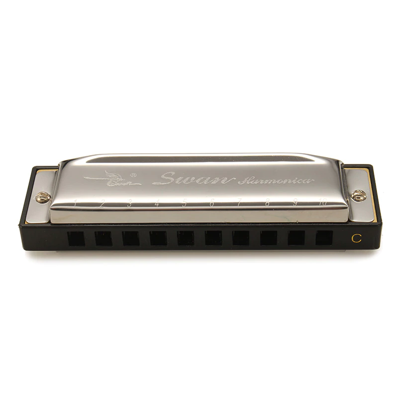 Munspel Swan Harmonica -Silver - 3