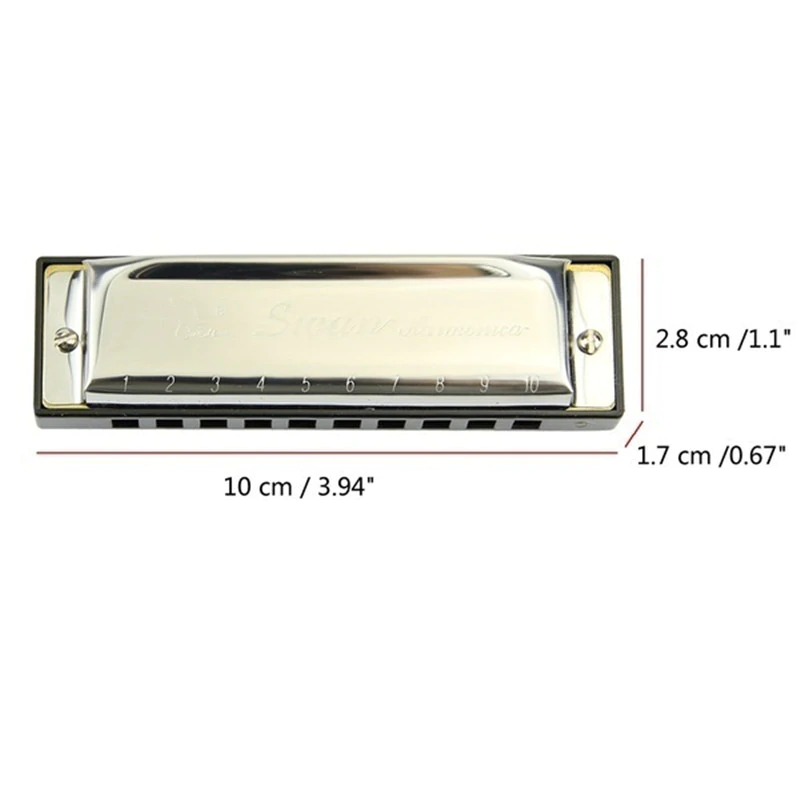 Munspel Swan Harmonica -Silver - 11