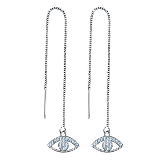 Örhängen "Crystal Eyes" med Cubic Zirconia och i 925 Sterling Silverplätering