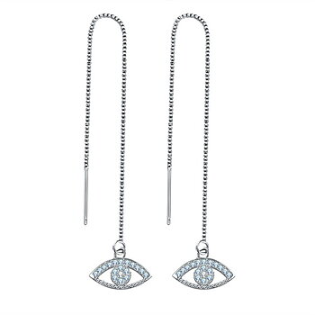Örhängen "Crystal Eyes" med Cubic Zirconia och i 925 Sterling Silverplätering