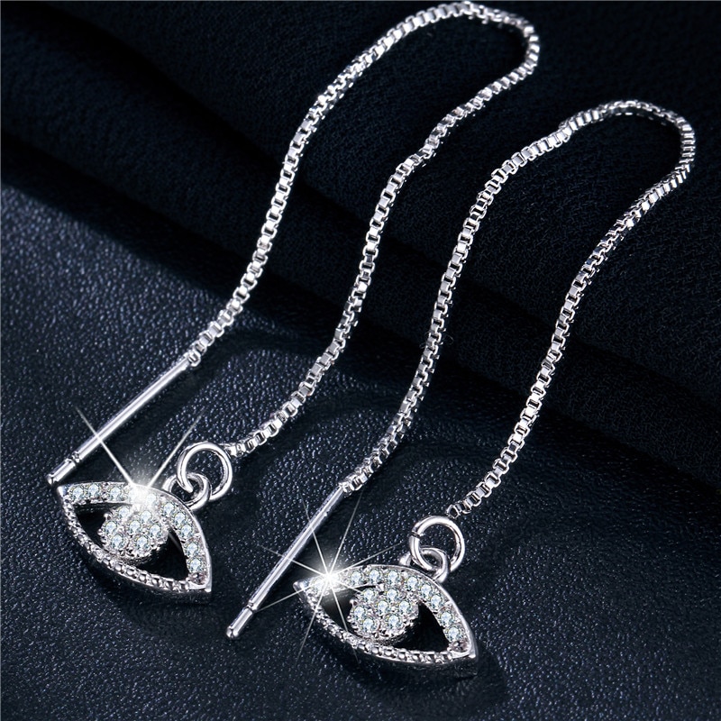Örhängen "Crystal Eyes" med Cubic Zirconia och i 925 Sterling Silverplätering - 3