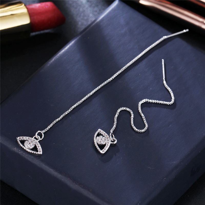 Örhängen "Crystal Eyes" med Cubic Zirconia och i 925 Sterling Silverplätering - 4