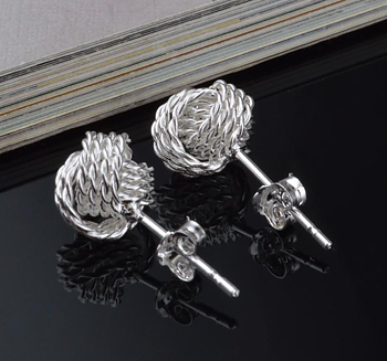 Örhängen "Knot" i 925 Sterling Silver