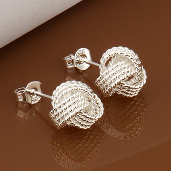 Örhängen "Knot" i 925 Sterling Silver - 6