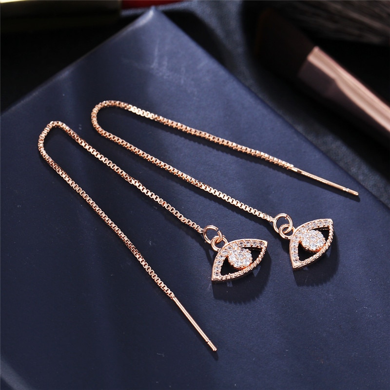 Örhängen "Crystal Eyes" med Cubic Zirconia och i 18K Guldplätering - 3