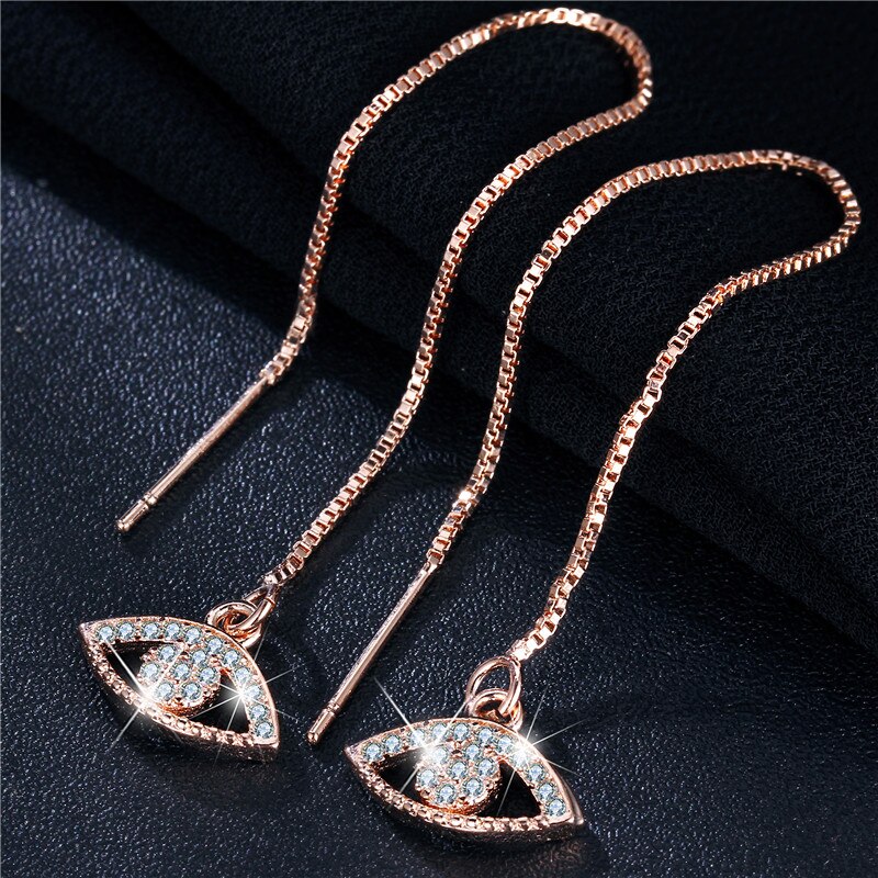 Örhängen "Crystal Eyes" med Cubic Zirconia och i 18K Guldplätering - 2