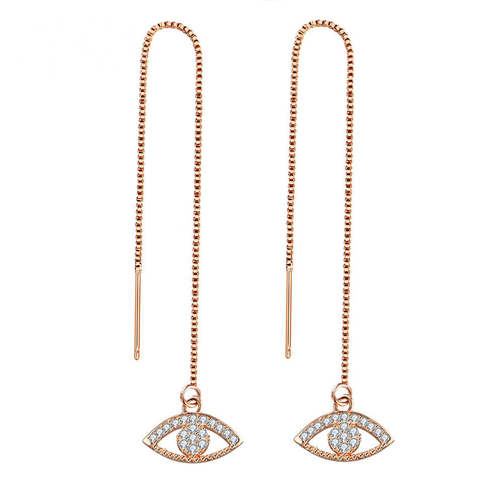 Örhängen "Crystal Eyes" med Cubic Zirconia och i 18K Guldplätering