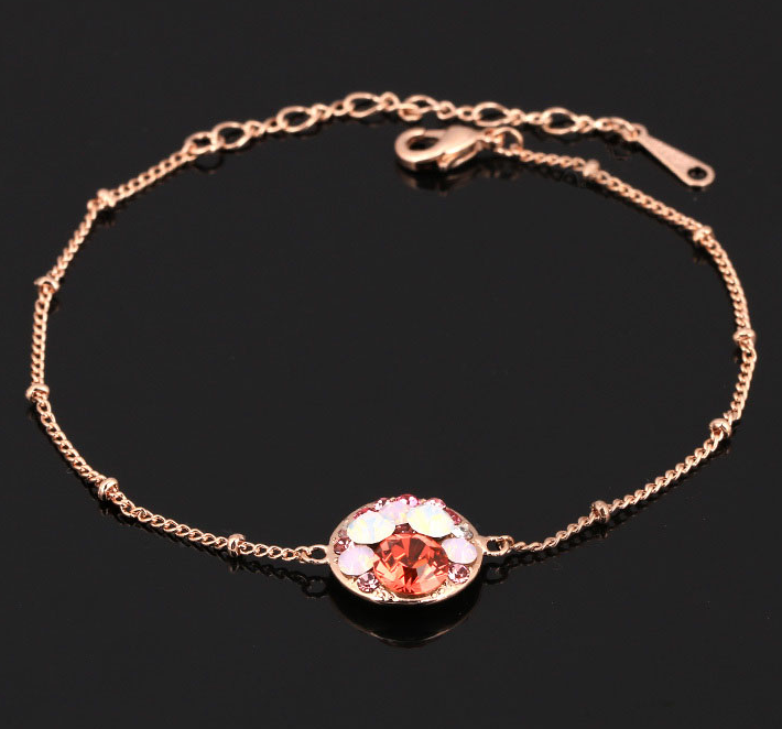 Armband med Cubic Zirconia och Austrian Crystals samt i 18K Guldplätering - 2