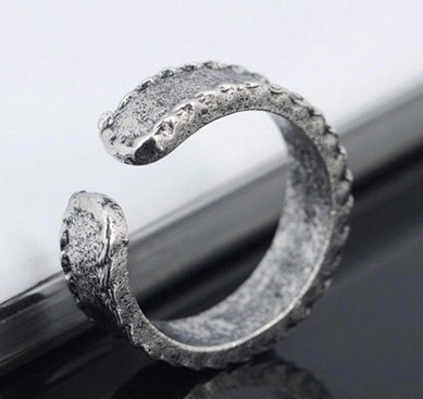 Tåring modell D -Antik 925 Sterlig Silverplätering - 2