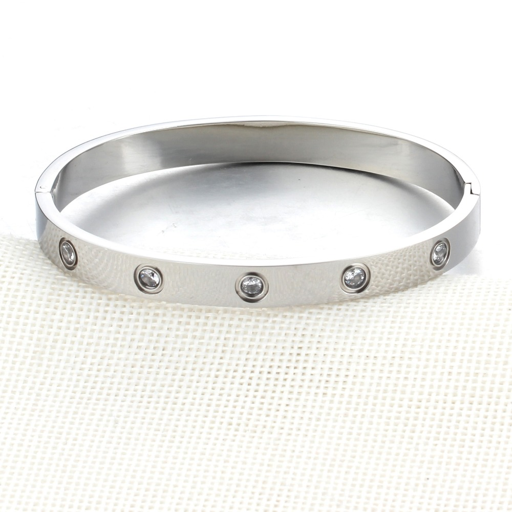 Armband med kristaller och i 925 Sterling Silverplätering - 2