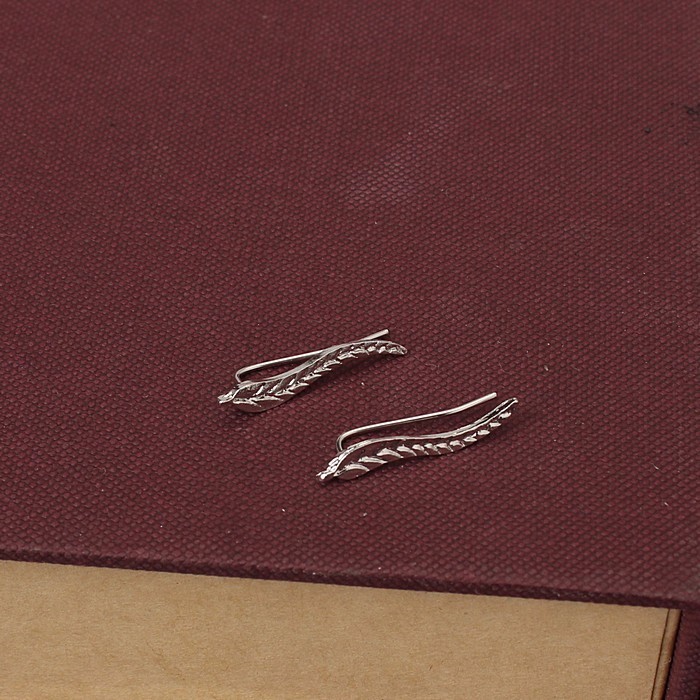 Örhängen "feather" i 925 Sterling Silverplätering alt. 18 K Guldplätering - 3