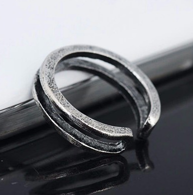 Tåring modell K -Antik 925 Sterlig Silverplätering - 2