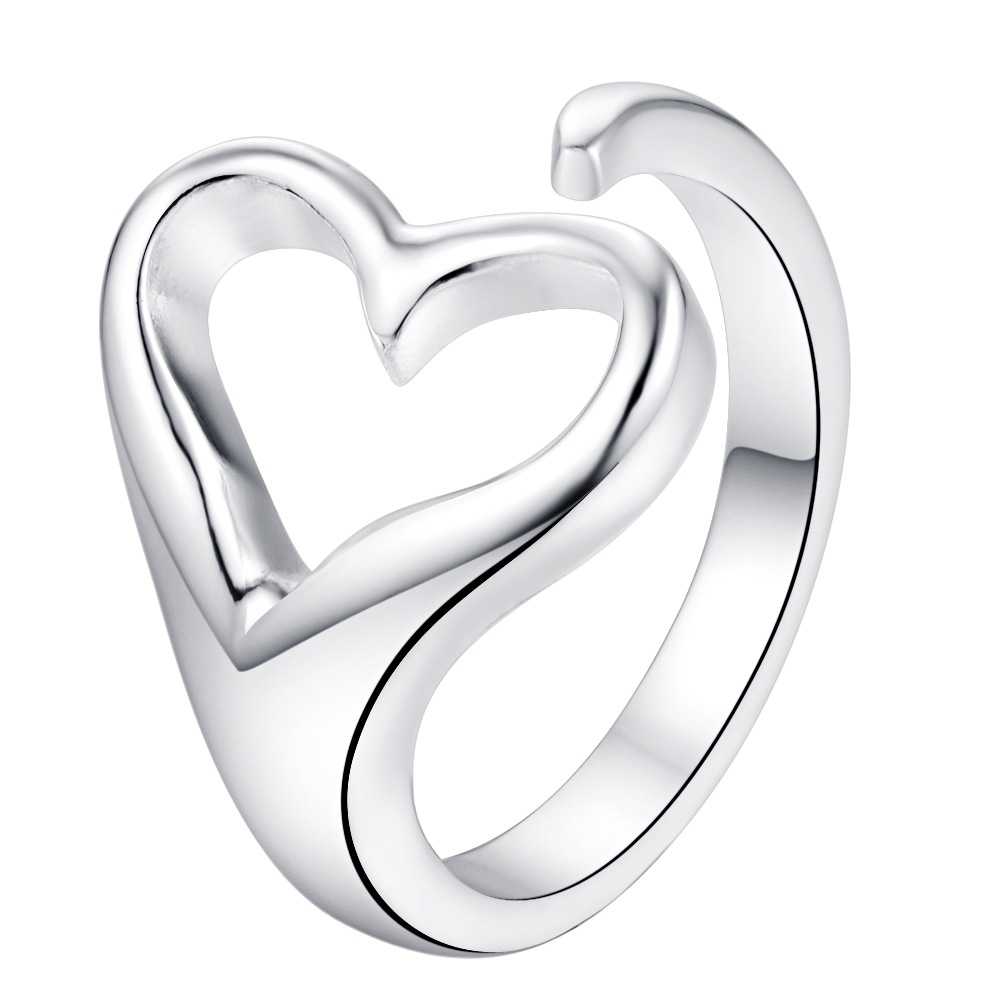 Ring "Heart" i 925 Sterling Silverplätering