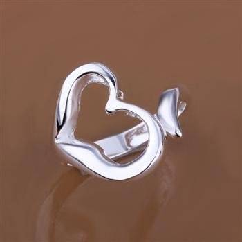 Ring "Heart" i 925 Sterling Silverplätering - 4