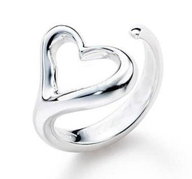Ring "Heart" i 925 Sterling Silverplätering - 2