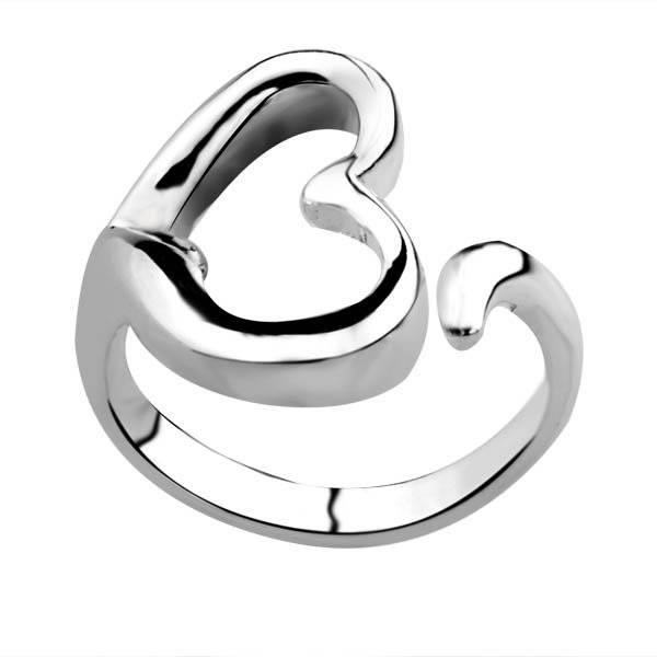 Ring "Heart" i 925 Sterling Silverplätering - 3